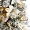 4ft. Pre-Lit Flocked Artificial Christmas Tree in Decorative Urn, Warm White Lights